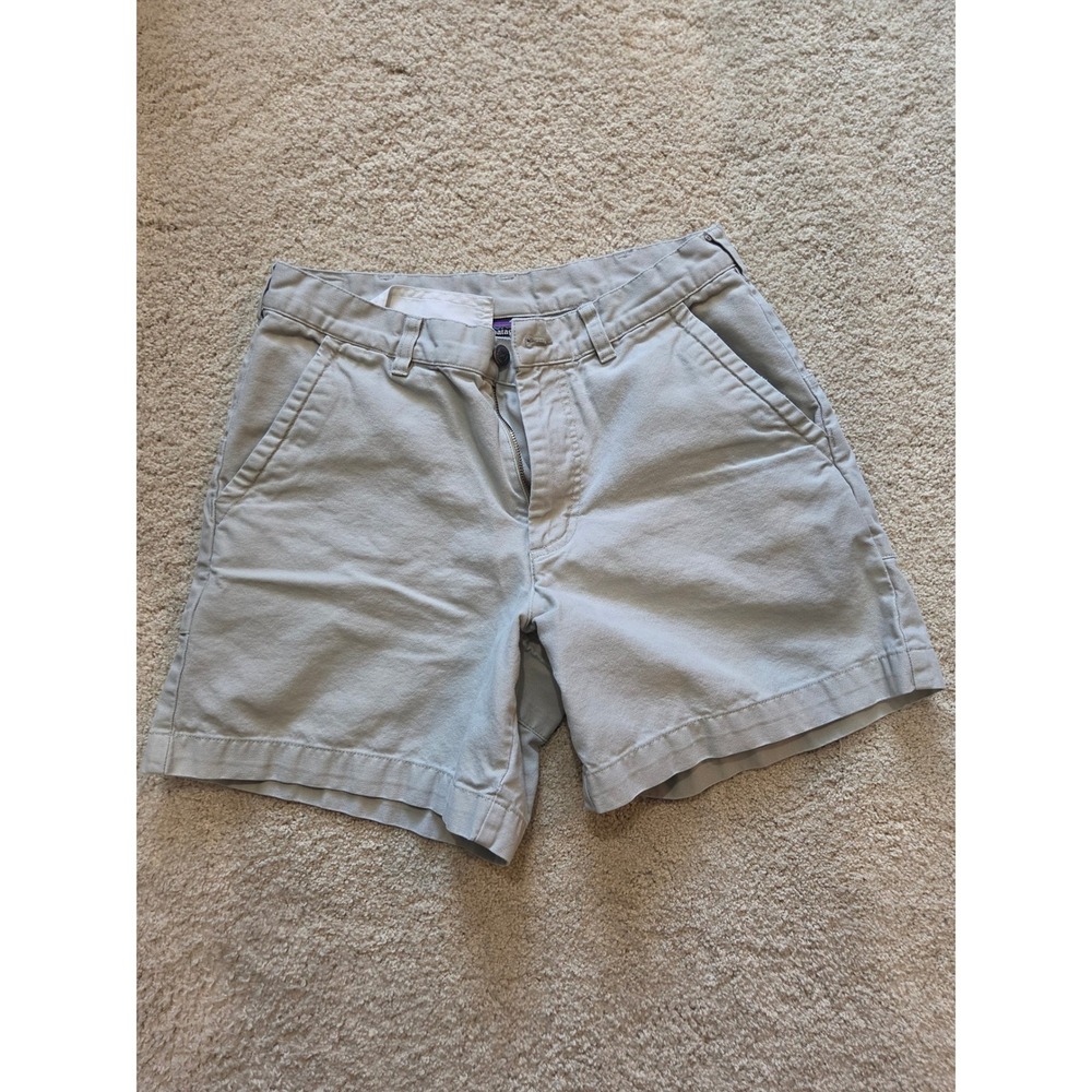 Patagonia Stand Up Shorts Mens 32 Grey Organic Cotton Canvas 6in Inseam Exc